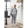 COOFANDY Men’s Tracksuits Casual Sweatsuit 2 Piece Full Zip Athletic Jogging Suit Sets Sport Sweat Suit(Light Grey)