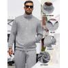 COOFANDY Men’s Tracksuits Casual Sweatsuit 2 Piece Full Zip Athletic Jogging Suit Sets Sport Sweat Suit(Light Grey)