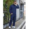 COOFANDY Men’s Tracksuits Casual Sweatsuit 2 Piece Full Zip Athletic Jogging Suit Sets Sport Sweat Suit(Navy)