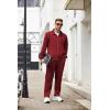COOFANDY Men’s Tracksuits Casual Sweatsuit 2 Piece Full Zip Athletic Jogging Suit Sets Sport Sweat Suit(Wine Red)