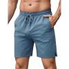 COOFANDY Men’s Athletic Running Shorts 7″ Quick Dry Lightweight Workout Gym Basketball Hiking Shorts with Pockets(Blue)