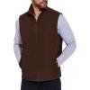 COOFANDY Men’s Casual Outerwear Vest Lightweight Full-Zip Sleeveless Jacket Outdoor Hiking Travel Golf Vest with Pockets(Coffee)