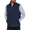 COOFANDY Men’s Casual Outerwear Vest Lightweight Full-Zip Sleeveless Jacket Outdoor Hiking Travel Golf Vest with Pockets(Navy Blue)