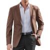 COOFANDY Mens Casual Sport Coat Regular Fit Lightweight Blazers Jacket Two Button Business Suit Jackets(Brown)
