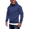 COOFANDY Mens Hoodie Casual Drawstring Athletic Hoodies Hooded Pullover Sweatshirts with Pocket(Blue)
