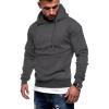 COOFANDY Mens Hoodie Casual Drawstring Athletic Hoodies Hooded Pullover Sweatshirts with Pocket(Dark Gray)