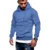 COOFANDY Mens Hoodie Casual Drawstring Athletic Hoodies Hooded Pullover Sweatshirts with Pocket(Sky Blue)