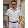 COOFANDY Mens Casual Button Down Shirts Short Sleeve Business Shirts Lightweight Wrinkle Free Dress Shirts(A-white)