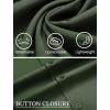 COOFANDY Mens Casual Button Down Shirts Short Sleeve Business Shirts Lightweight Wrinkle Free Dress Shirts(Dark Army Green)