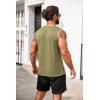COOFANDY Men’s Casual Tank Top Sleeveless Henley Shirts Muscle Fit T Shirt(01-army Green(1pcs))