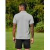 COOFANDY Men’s Polo Shirts Short Sleeve Moisture Wicking Golf Shirt Fashion Casual Collared T-Shirt(Light Grey)