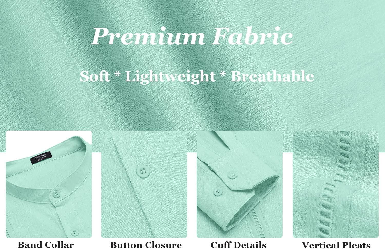 imageCOOFANDY Mens CasualLight Green