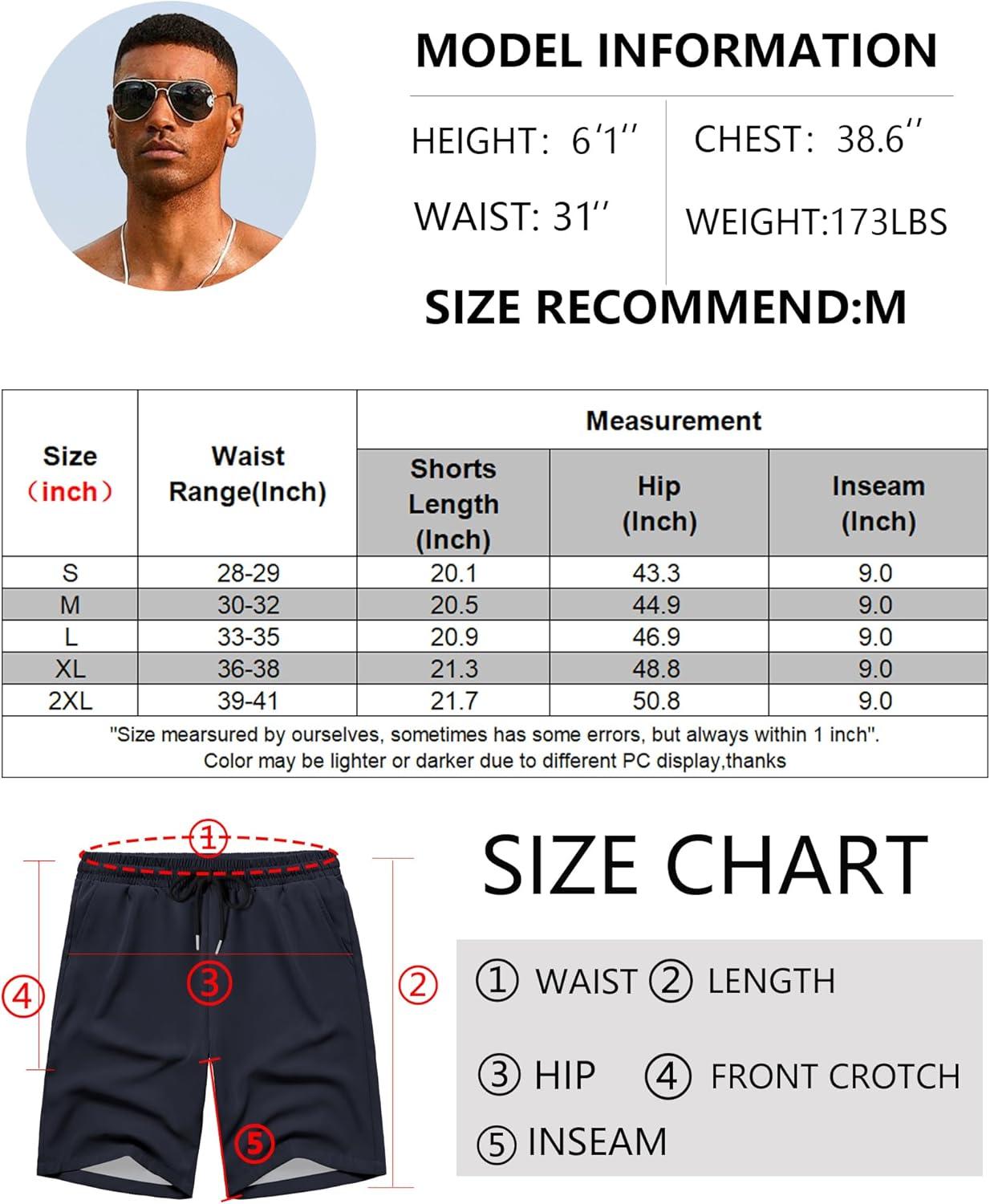 imageCOOFANDY Mens Swim Trunks Board Shorts Summer Beach Shorts Swimsuit Swimwear for Men No LinerNavy