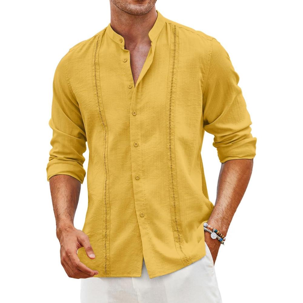imageCOOFANDY Mens CasualYellow