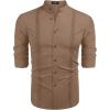 COOFANDY Men’s Casual(Brown)