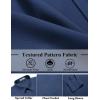 COOFANDY Mens Dress Shirts Long Sleeve Wrinkle Free Shirt Textured Business Casual Button Down Shirt(Deep Blue)