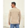 COOFANDY Mens Henley Shirts Long Sleeve Casual Button V Neck T-Shirt Lightweight Fashion Pullover Shirts(Heather Khaki)