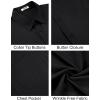 COOFANDY Men’s Short Sleeve Button Down Shirts Casual Summer Untucked Wrinkle Free Dress Shirts with Pocket(Black)