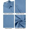 COOFANDY Men’s Short Sleeve Button Down Shirts Casual Summer Untucked Wrinkle Free Dress Shirts with Pocket(Captain’s Blue)