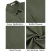 COOFANDY Men’s Short Sleeve Button Down Shirts Casual Summer Untucked Wrinkle Free Dress Shirts with Pocket(Chive)