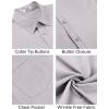 COOFANDY Men’s Short Sleeve Button Down Shirts Casual Summer Untucked Wrinkle Free Dress Shirts with Pocket(Quiet Gray)