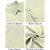 COOFANDY Men’s Short Sleeve Button Down Shirts Casual Summer Untucked Wrinkle Free Dress Shirts with Pocket(Sea Foam)