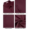 COOFANDY Men’s Short Sleeve Button Down Shirts Casual Summer Untucked Wrinkle Free Dress Shirts with Pocket(Tawny Port)
