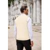 COOFANDY Men’s Sweater Vest Cable Knitted V Neck Slim Fit Sleeveless Pullover Sweater(Beige)