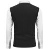 COOFANDY Men’s Sweater Vest Cable Knitted V Neck Slim Fit Sleeveless Pullover Sweater(Black)