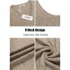 COOFANDY Men’s Sweater Vest Cable Knitted V Neck Slim Fit Sleeveless Pullover Sweater(Brown)