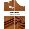 COOFANDY Men’s Sweater Vest Cable Knitted V Neck Slim Fit Sleeveless Pullover Sweater(Caramel)