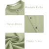 COOFANDY Mens’s Long Sleeve Button Up Shirts Athletic Fitted Dress Shirts Silm Fit(Light Green)