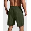COOFANDY Men’s Running Athletic Shorts 9″ Gym Workout Lightweight Elastic Waist Sports Shorts(Army Green)