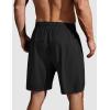 COOFANDY Men’s Running Athletic Shorts 9″ Gym Workout Lightweight Elastic Waist Sports Shorts(Black)