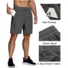 COOFANDY Men’s Running Athletic Shorts 9″ Gym Workout Lightweight Elastic Waist Sports Shorts(Dark Grey)