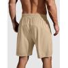 COOFANDY Men’s Running Athletic Shorts 9″ Gym Workout Lightweight Elastic Waist Sports Shorts(Khaki)