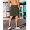 COOFANDY Men’s 2 Pack Gym Workout Shorts 7 Inch Lightweight Athletic Shorts Quick Dry Running Shorts with Pockets(Black/Army Green)
