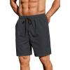 COOFANDY Men’s 2 Pack Gym Workout Shorts 7 Inch Lightweight Athletic Shorts Quick Dry Running Shorts with Pockets(Black/Dark Grey)