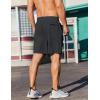 COOFANDY Men’s 2 Pack Gym Workout Shorts 7 Inch Lightweight Athletic Shorts Quick Dry Running Shorts with Pockets(Black/Dark Grey)