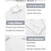 COOFANDY Mens Long Sleeve Button Down Shirt Wrinkle Free Casual Shirt for Men Untucked Shirts with Pocket for Wedding(White)