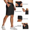 COOFANDY Men’s 3 Pack Athletic Running Shorts Gym Workout Short Quick Dry Sports Short with Pockets(Black(1 Pack of 1))