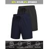 COOFANDY Men’s 3 Pack Athletic Running Shorts Gym Workout Short Quick Dry Sports Short with Pockets(Black/Navy Blue)