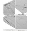 COOFANDY Men’s Beach Shorts 9″ Elastic Waist Drawstring Casual Shorts Regular Fit Summer Textured Shorts(Light Grey)