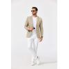 COOFANDY Men’s Blazer Casual Sport Coats Two Buttons Lightweight Suit Jacket(Light Khaki)