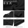 COOFANDY Men’s Fleece Crewneck Sweatshirt Cotton Long Sleeve Pullover Casual Thermal Shirts(Black)