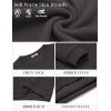 COOFANDY Men’s Fleece Crewneck Sweatshirt Cotton Long Sleeve Pullover Casual Thermal Shirts(Dark Grey)