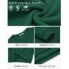 COOFANDY Men’s Fleece Crewneck Sweatshirt Cotton Long Sleeve Pullover Casual Thermal Shirts(Lake Green)
