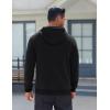 COOFANDY Men’s Fleece Hoodie Long Sleeve Hooded Sweatshirt Casual Basic Essential Drawstring Pullover Hoodie With Pocket(Black)