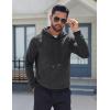 COOFANDY Men’s Fleece Hoodie Long Sleeve Hooded Sweatshirt Casual Basic Essential Drawstring Pullover Hoodie With Pocket(Dark Gray)