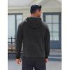 COOFANDY Men’s Fleece Hoodie Long Sleeve Hooded Sweatshirt Casual Basic Essential Drawstring Pullover Hoodie With Pocket(Dark Gray)